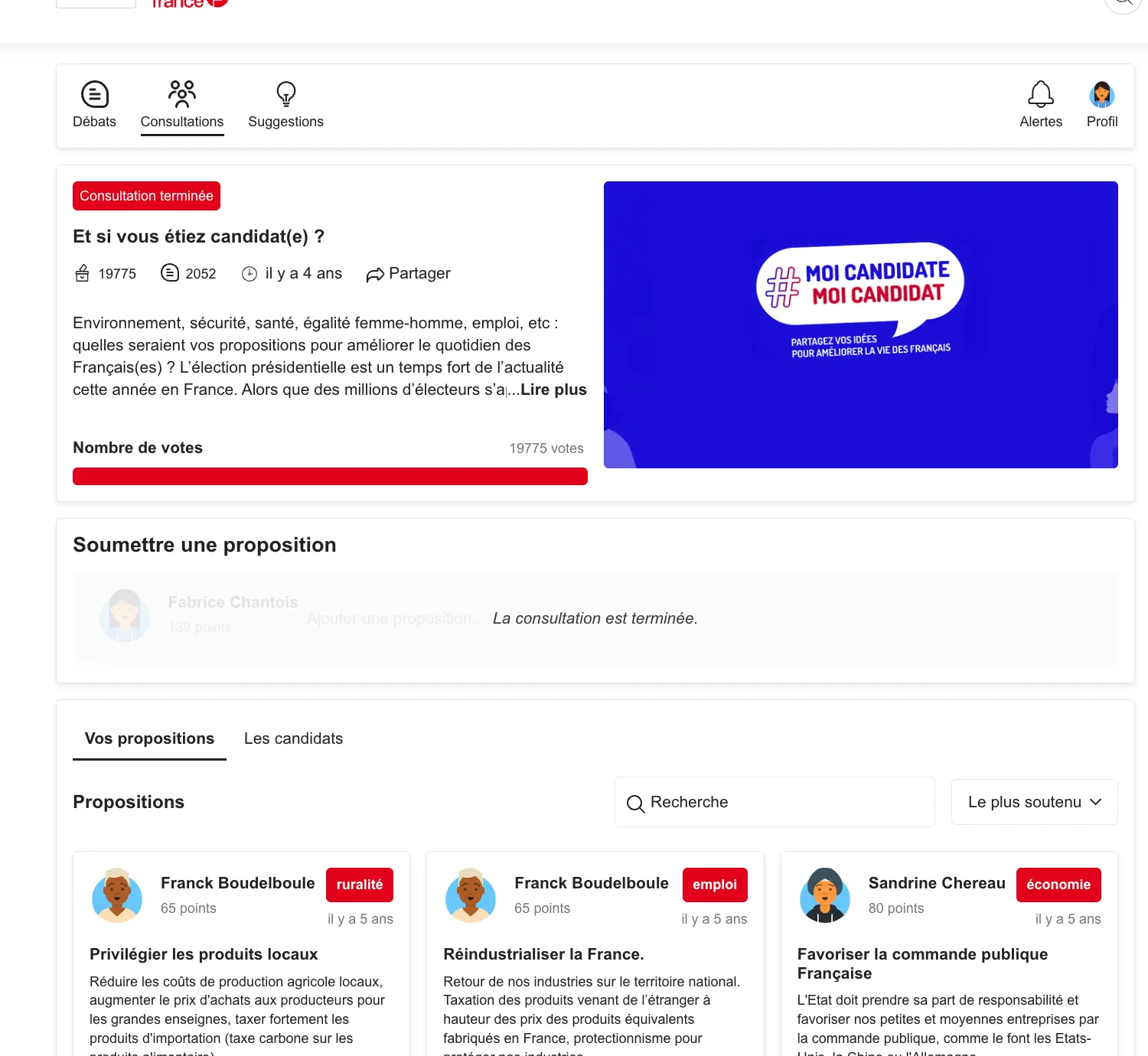 A Logora citizen consultation live on Ouest-France: ranked reader proposals
